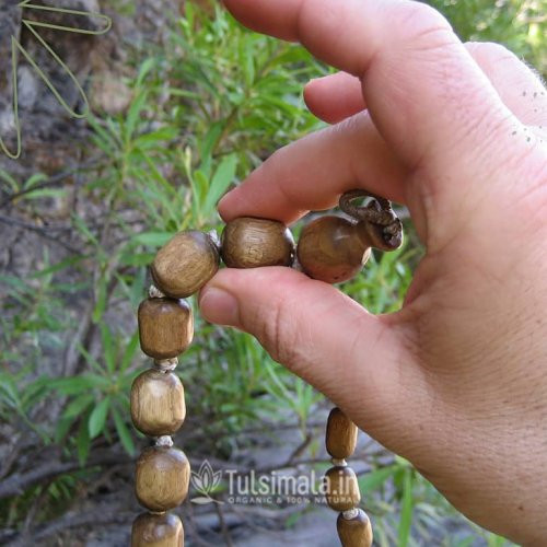 Pure Tulsi Japa Mala 14 mm Big to Smalll Bead size Full Length 70 Inches