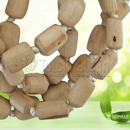 Tulsi Japa Mala 108 Beads Barrel Shaped 12mm