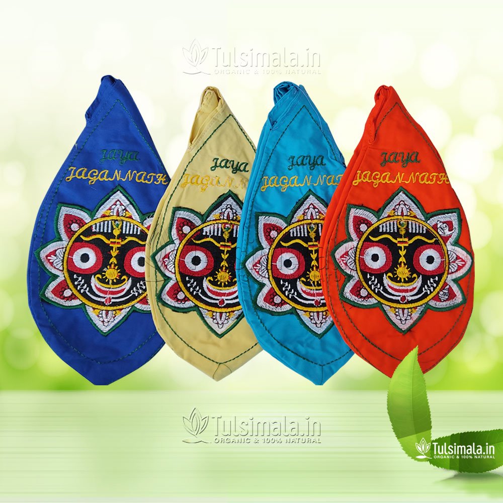 Buy MAYAPURI Krishna Printed Bead Bag/Chanting Bag/Japa Bag with Sakshi  Mala Counter Online at desertcartINDIA