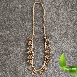 16 Leaf Tulsi Locket Mahamantra Hare Krishna Hare Rama Original Tulsi Beads Mala