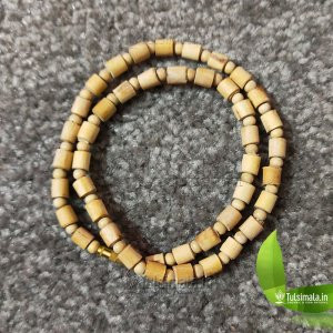 1 Round Original Tulsi Beads Kanthi Mala 5 mm Barrel Beads