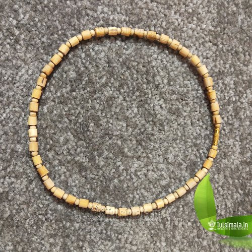 1 Round Original Tulsi Beads Kanthi Mala 5 mm Barrel Beads