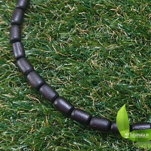 Original Tulsi Kanthi Mala 1 Round Black Colour 7mm Bead Size