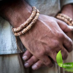 Original Tulsi Hand Bracelet For Men And Women 8mm Tulsi Beads Elastic Thread 8 Inches Length 3