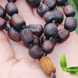 Custom Design Original Tulasi Kanthi Mala Dark Color 25 Inches 3