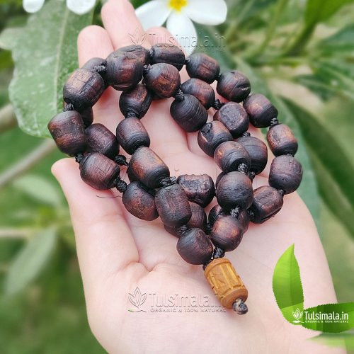 Custom Design Original Tulasi Kanthi Mala Dark Color 25 Inches