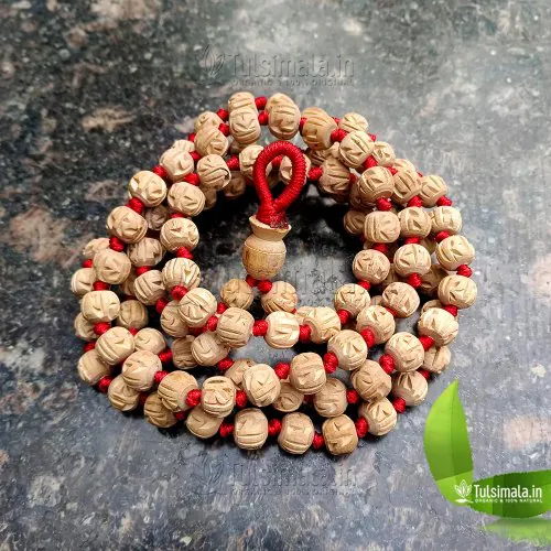 Beautiful Design Sri Radha ISKCON Original Tulsi Japa Mala 12.5mm all Equal Size Beads