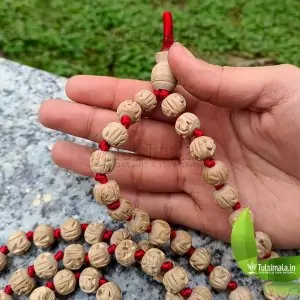 Beautiful Design Sri Radha ISKCON Original Tulsi Japa Mala 12.5mm all Equal Size Beads 3