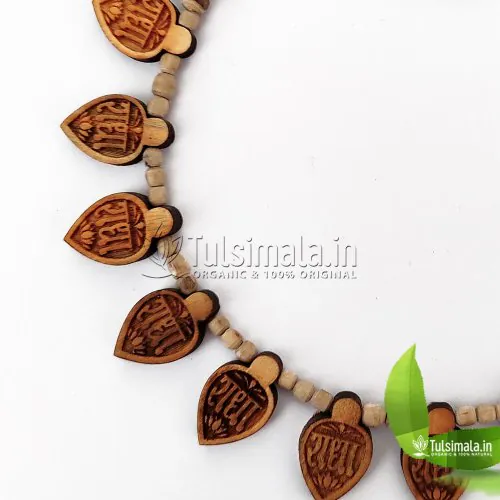 Leaf Neck Locket Mala Radha Radha Pendant