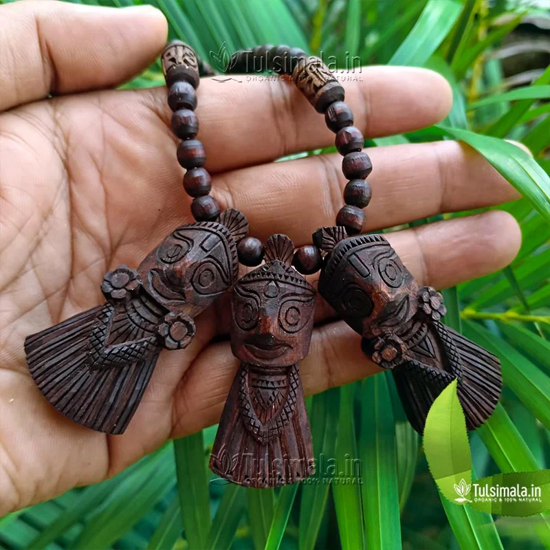 Shri Jagannath Puri Pendant Original Tulsi Locket Mala (Kanthi mala)