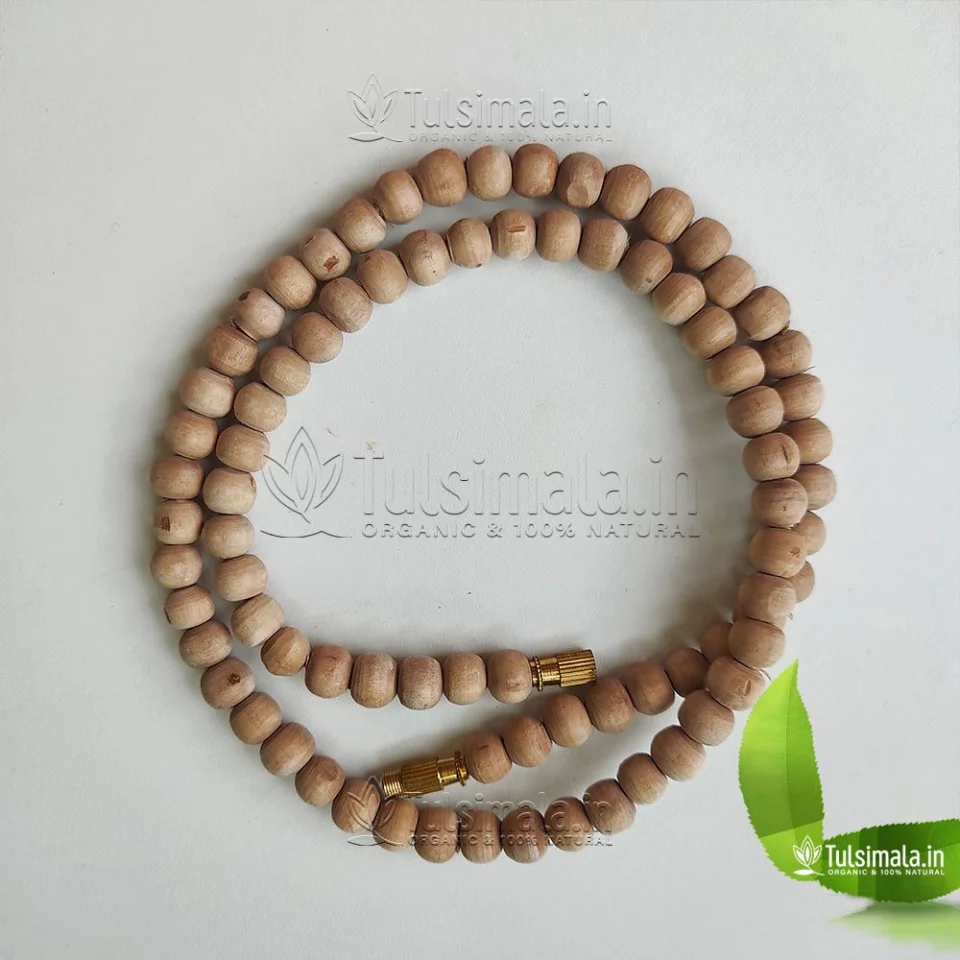 1 Round Original Tulasi Neck Mala 8mm Beads Size
