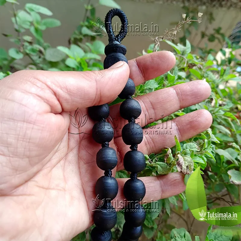 108+1 ISKCON Shyama Tulsi Japa Mala 16mm Bead Size