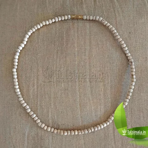 108 Beads Original Tulsi Kanthi Mala , Bead Size 4mm Mala Length 17.5 Inches