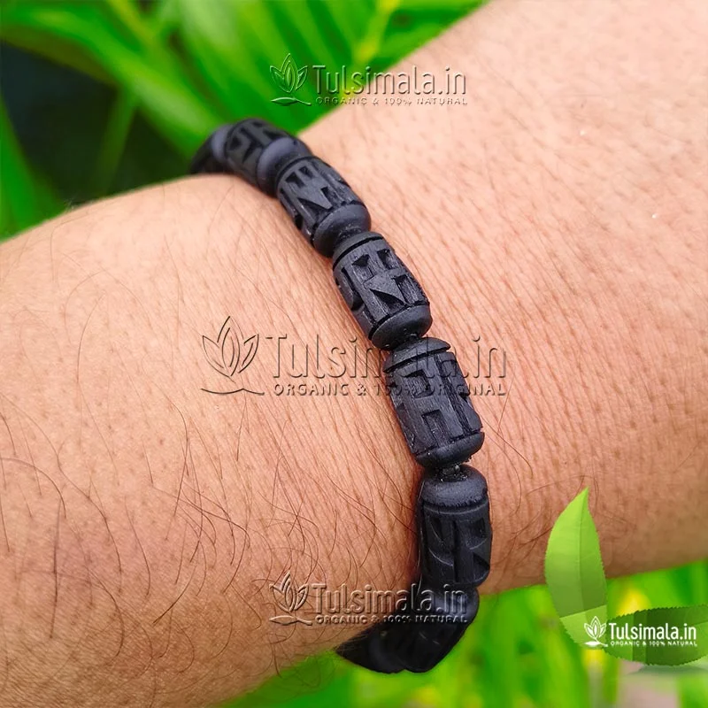 Sri Ram Written Original Tulsi Braclet with Adjustable Strong Elastic