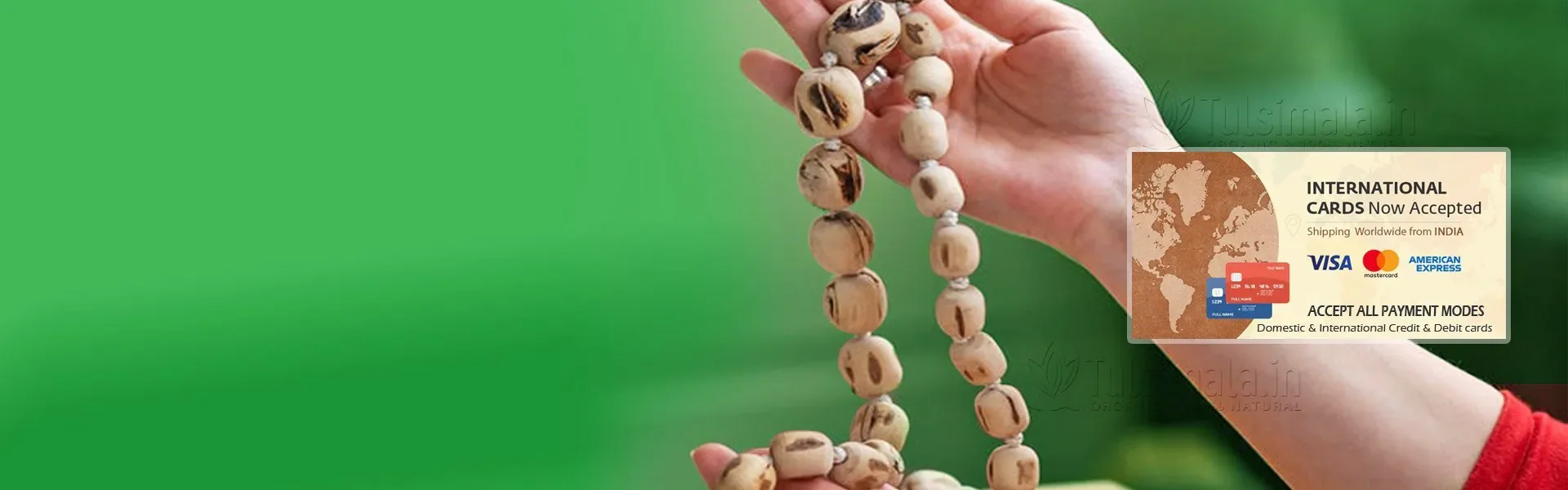 100% Original  Tulsi Japa Mala 108+1 Beads Buy Online